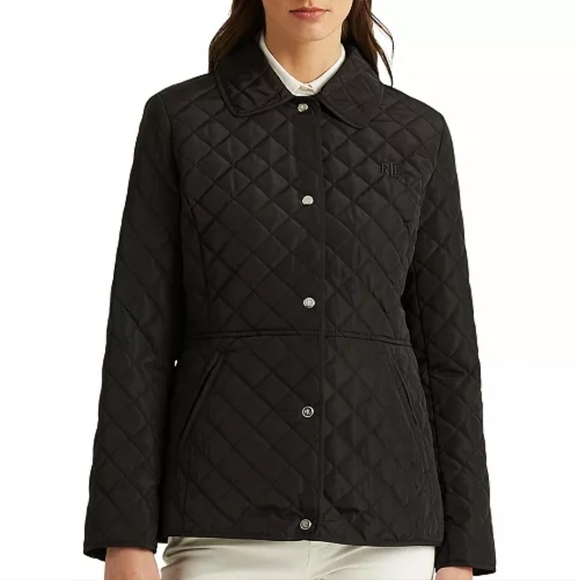 Ralph Lauren Black Quilted Women's Jacket Black. NWT  SZ XL. - Picture 1 of 15